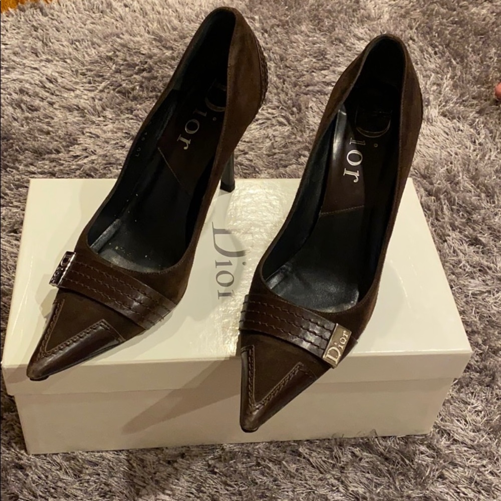 Dior brown heels